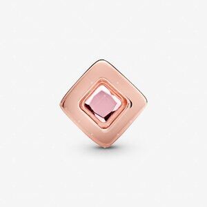 Pandora Pink Square Clip Charm